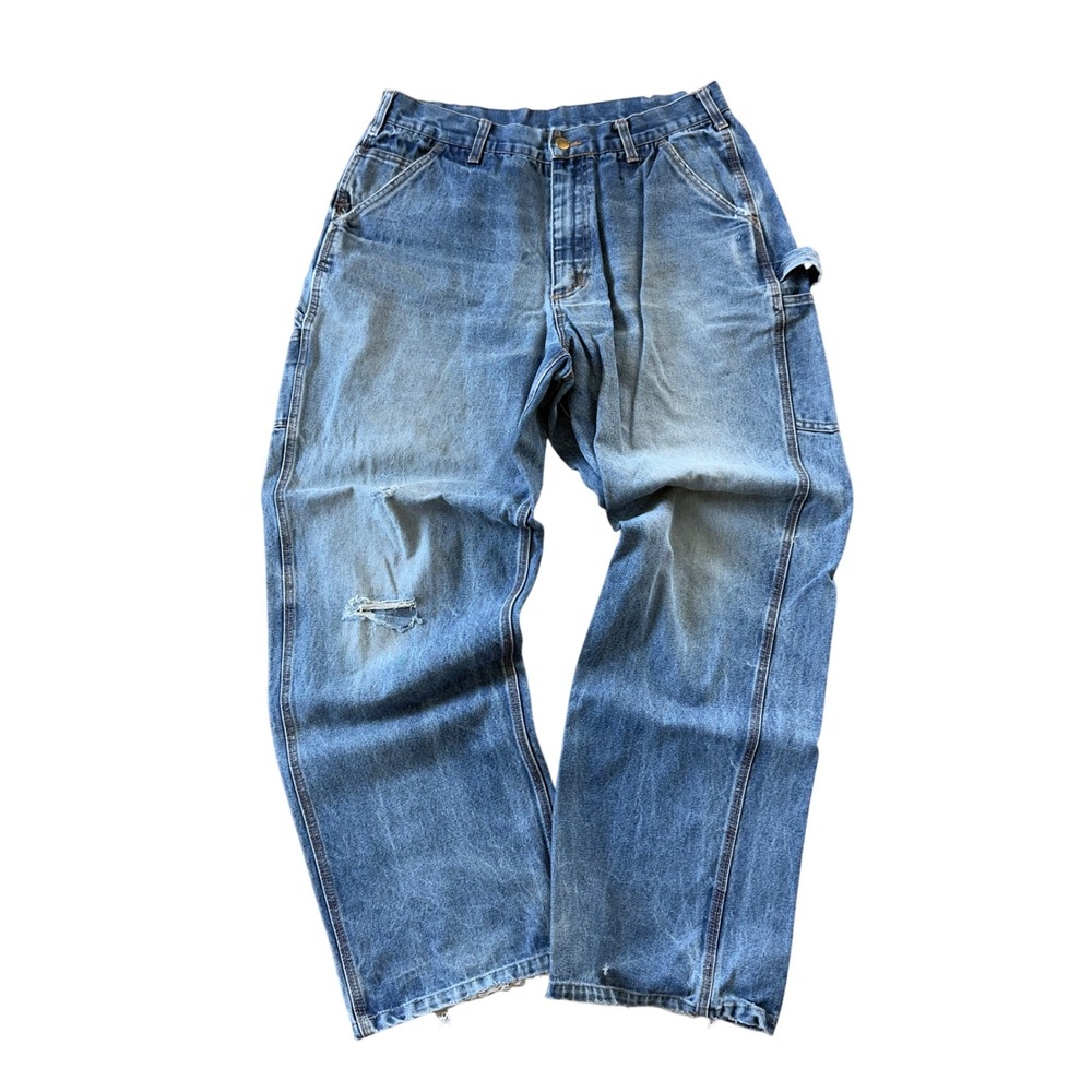 Mens Rasco FR Fire Resistant Carpenter Jeans 30 Blue HRC 2 Workwear Distressed
